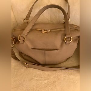 Authentic Hammitt bag. Beige with gold studs and red interior